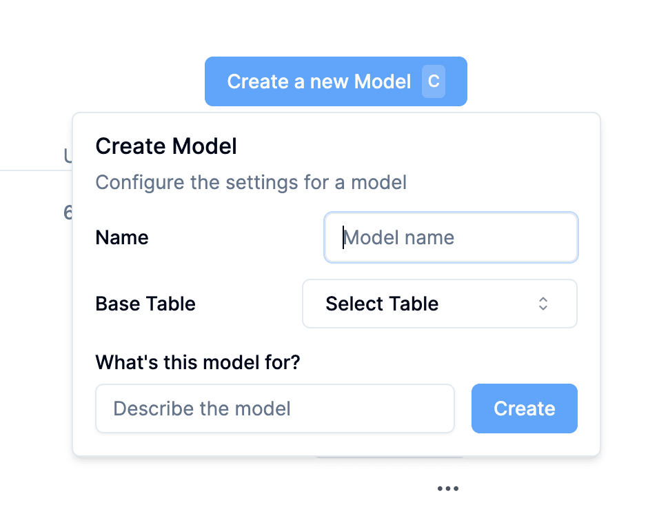 Create a model