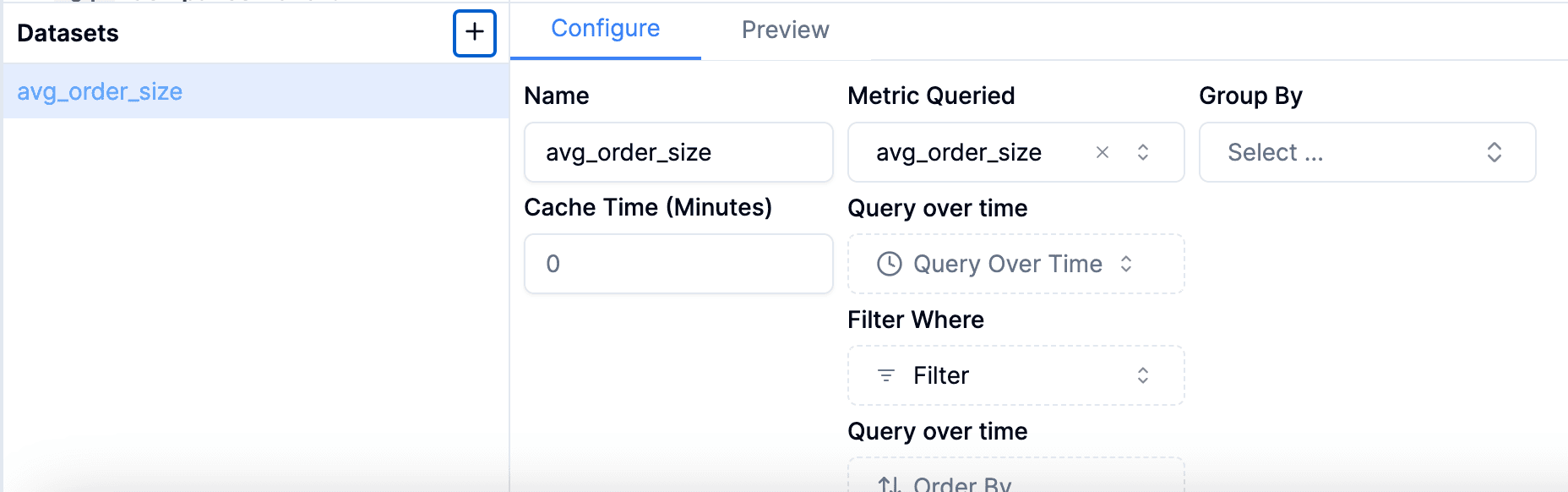 Dataset Settings